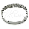 Stainless Steel Solid Bracelet, Polished, Steel Finish, 03.114.0343.1.09