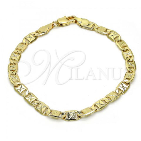 Oro Laminado Basic Bracelet, Gold Filled Style Polished, Golden Finish, 04.63.1340.08