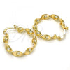 Oro Laminado Medium Hoop, Gold Filled Style Polished, Golden Finish, 02.170.0207.1.30