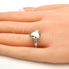 Rhodium Plated Multi Stone Ring, with Golden Shadow Swarovski Crystals, Polished, Rhodium Finish, 01.239.0005.1 (One size fits all)