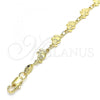 Oro Laminado Fancy Bracelet, Gold Filled Style Elephant Design, Polished, Golden Finish, 03.326.0013.06