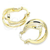 Oro Laminado Small Hoop, Gold Filled Style Polished, Golden Finish, 02.170.0303.20