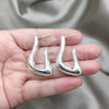 Sterling Silver Stud Earring, Polished, Silver Finish, 02.395.0051