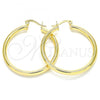 Oro Laminado Medium Hoop, Gold Filled Style Hollow Design, Polished, Golden Finish, 5.134.024.30