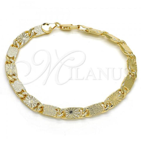 Oro Laminado Basic Bracelet, Gold Filled Style Polished, Golden Finish, 03.145.0007.08