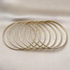 Oro Laminado Semanario Bangle, Gold Filled Style Golden Finish, 5.232.002.03 (02 MM Thickness, Size 3 - 2.00 Diameter)