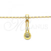 Oro Laminado Pendant Necklace, Gold Filled Style Polished, Golden Finish, 04.242.0100.24