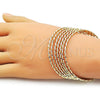 Oro Laminado Semanario Bangle, Gold Filled Style Polished, Golden Finish, 07.213.0018.05
