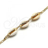 Oro Laminado Fancy Bracelet, Gold Filled Style Shell Design, Polished, Golden Finish, 03.63.2082.08