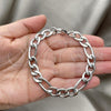 Stainless Steel Basic Bracelet, Figaro Design, Polished,, 03.278.0008.08