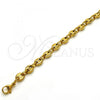 Stainless Steel Fancy Necklace, Polished, Golden Finish, 03.116.0020.30