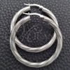 Sterling Silver Medium Hoop, Diamond Cutting Finish, Silver Finish, 02.389.0173.30