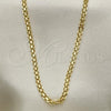 Oro Laminado Basic Necklace, Gold Filled Style Bismark Design, Polished, Golden Finish, 04.213.0263.20