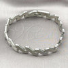 Stainless Steel Solid Bracelet, Polished, Steel Finish, 03.114.0406.09