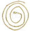 Oro Laminado Basic Necklace, Gold Filled Style Polished, Golden Finish, 04.213.0071.20