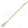 Oro Laminado Basic Necklace, Gold Filled Style Mariner Design, Polished, Golden Finish, 04.99.0010.18