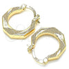 Oro Laminado Small Hoop, Gold Filled Style Polished, Golden Finish, 02.233.0033.20