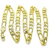 Oro Laminado Basic Necklace, Gold Filled Style Figaro Design, Polished, Golden Finish, 5.222.011.24