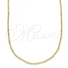 Oro Laminado Basic Necklace, Gold Filled Style Polished, Golden Finish, 04.213.0222.18