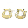 Oro Laminado Small Hoop, Gold Filled Style Polished, Golden Finish, 02.163.0081.12