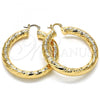 Oro Laminado Large Hoop, Gold Filled Style Polished, Golden Finish, 02.261.0068.50