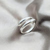 Sterling Silver Elegant Ring, Chunky and Teardrop Design, Polished, Silver Finish, 01.401.0004