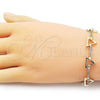 Oro Laminado Tennis Bracelet, Gold Filled Style with White Cubic Zirconia, Polished, Golden Finish, 03.213.0330.07