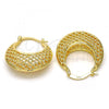 Oro Laminado Medium Hoop, Gold Filled Style Polished, Golden Finish, 02.170.0171.30