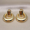 Oro Laminado Stud Earring, Gold Filled Style Polished, Golden Finish, 02.385.0055