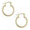 Oro Laminado Small Hoop, Gold Filled Style Polished, Golden Finish, 5.136.020.20