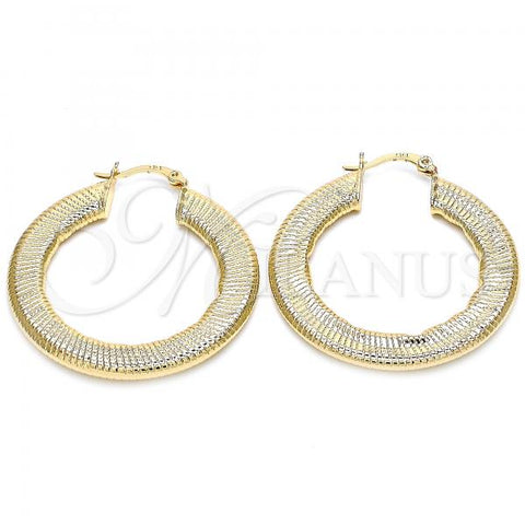 Oro Laminado Medium Hoop, Gold Filled Style Polished, Golden Finish, 02.170.0226.1.40