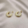 Oro Laminado Basic Necklace, Gold Filled Style Herringbone Design, Polished, Golden Finish, 03.02.0083.16