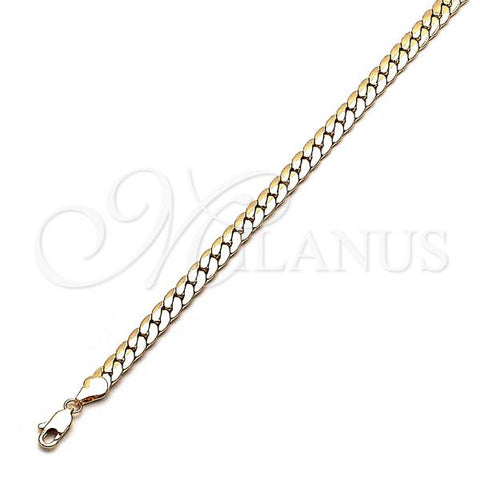 Oro Laminado Basic Necklace, Gold Filled Style Polished, Golden Finish, 04.319.0013.22