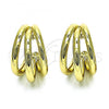 Oro Laminado Medium Hoop, Gold Filled Style Hollow Design, Polished, Golden Finish, 02.213.0455.30