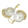 Oro Laminado Long Earring, Gold Filled Style Polished, Golden Finish, 02.331.0055.2