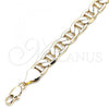 Oro Laminado Basic Bracelet, Gold Filled Style Mariner Design, Polished, Golden Finish, 5.222.021.08