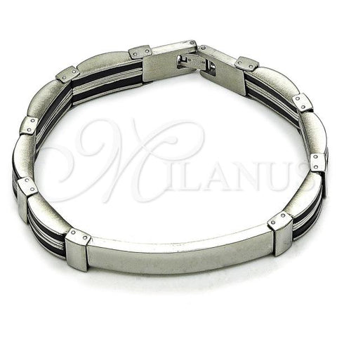 Stainless Steel Solid Bracelet, Polished, Steel Finish, 03.114.0397.09