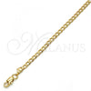 Gold Tone Basic Necklace, Curb Design, Polished, Golden Finish, 04.242.0025.24GT