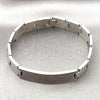 Stainless Steel Solid Bracelet, Polished, Steel Finish, 03.114.0219.09