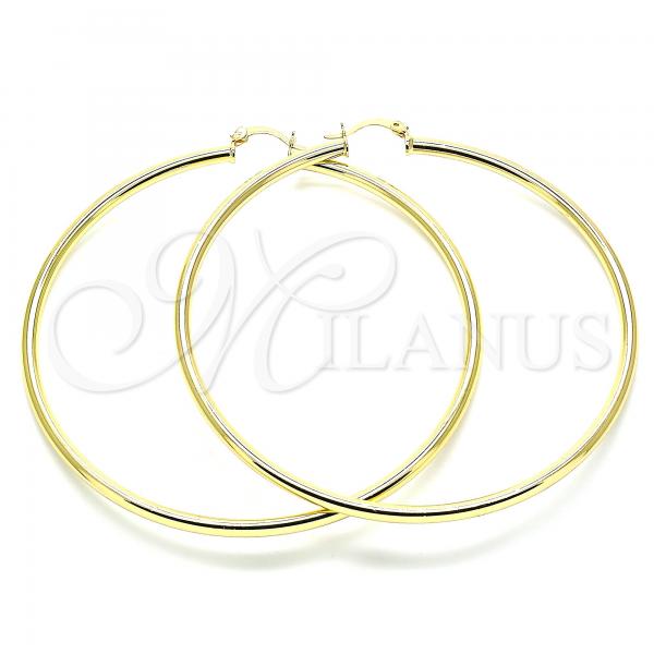 Oro Laminado Extra Large Hoop, Gold Filled Style Polished, Golden Finish, 5.134.015.80