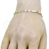 Oro Laminado Basic Bracelet, Gold Filled Style Polished, Golden Finish, 04.63.1336.08