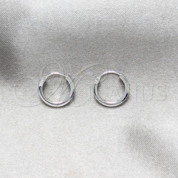 Sterling Silver Small Hoop, Polished, Silver Finish, 02.425.0016.12