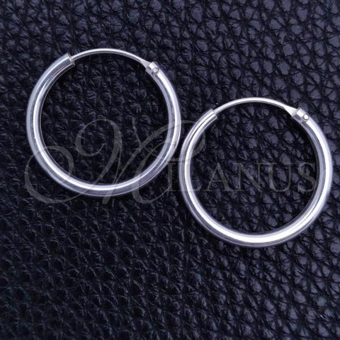 Sterling Silver Small Hoop, Polished, Silver Finish, 02.397.0037.20