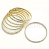 Oro Laminado Semanario Bangle, Gold Filled Style Polished, Golden Finish, 5.232.004.05 (04 MM Thickness, Size 5 - 2.50 Diameter)