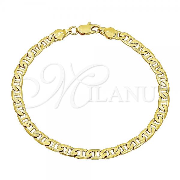 Oro Laminado Basic Bracelet, Gold Filled Style Mariner Design, Polished, Golden Finish, 5.222.024.09