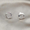 Sterling Silver Stud Earring, Polished, Silver Finish, 02.407.0001