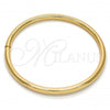 Oro Laminado Individual Bangle, Gold Filled Style Hollow Design, Polished, Golden Finish, 07.170.0001.07 (05 MM Thickness, Size 7 - 3.00 Diameter)