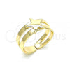 Oro Laminado Toe Ring, Gold Filled Style Star Design, Polished, Golden Finish, 01.233.0024 (One size fits all)