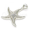 Sterling Silver Fancy Pendant, Polished,, 05.398.0054