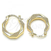 Oro Laminado Small Hoop, Gold Filled Style Polished, Golden Finish, 02.233.0033.20